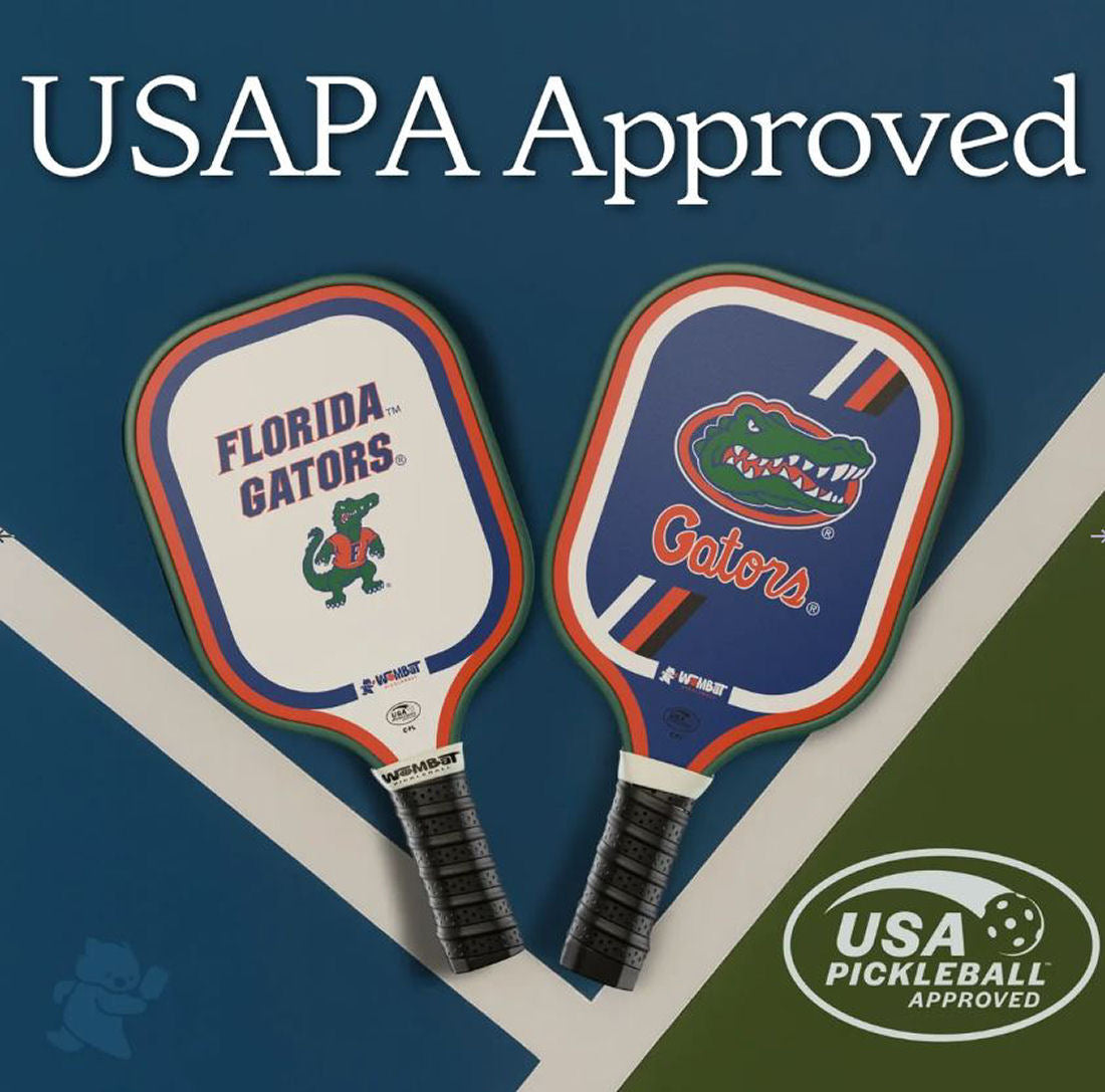 Wombat Pickleball Paddle / Racquet, Pick Your College Team, USAPA Approved, New!
