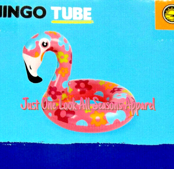 FLAMINGO Tube Float - Vibrant Inflatable Pool Float for Summer Fun 35"x30.3"