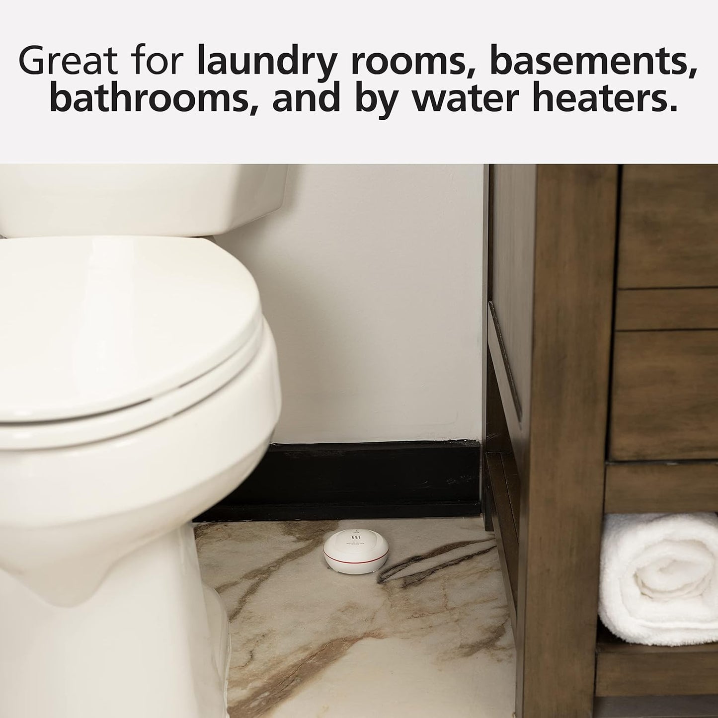 KIDDE Smart Detection Water Leak + Freeze Detector 60WLDR-W, WiFi App, New!