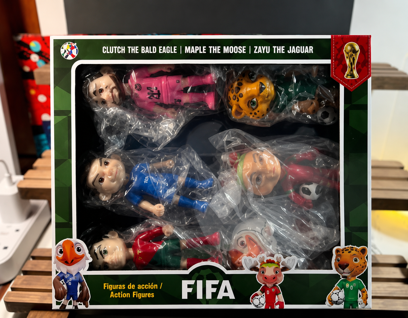 Fifa 2026 Action Figure Set - Bald Eagle, Meple, Zayu - Collectible Toys- NEW!