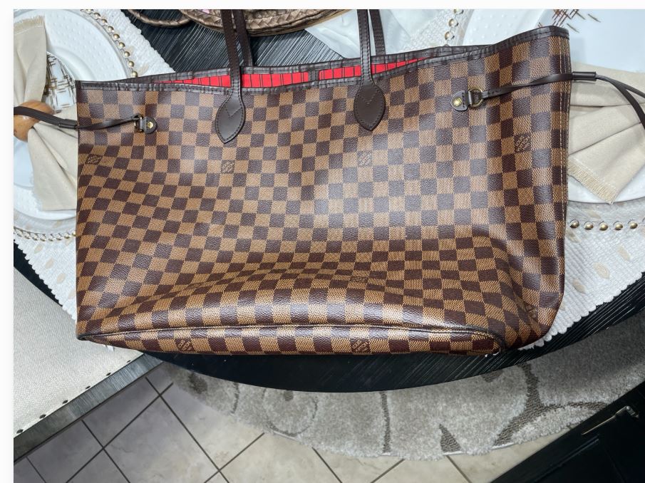 Louis Vuitton Neverfull MM Damier Ebene Tote Bag Brown-  Excellent Condition!
