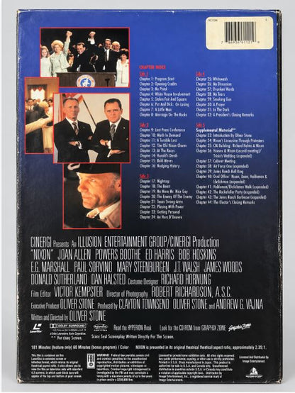 Anthony Hopkins NIXON Widescreen Box Set - 3 LaserDisc in Mint Condition