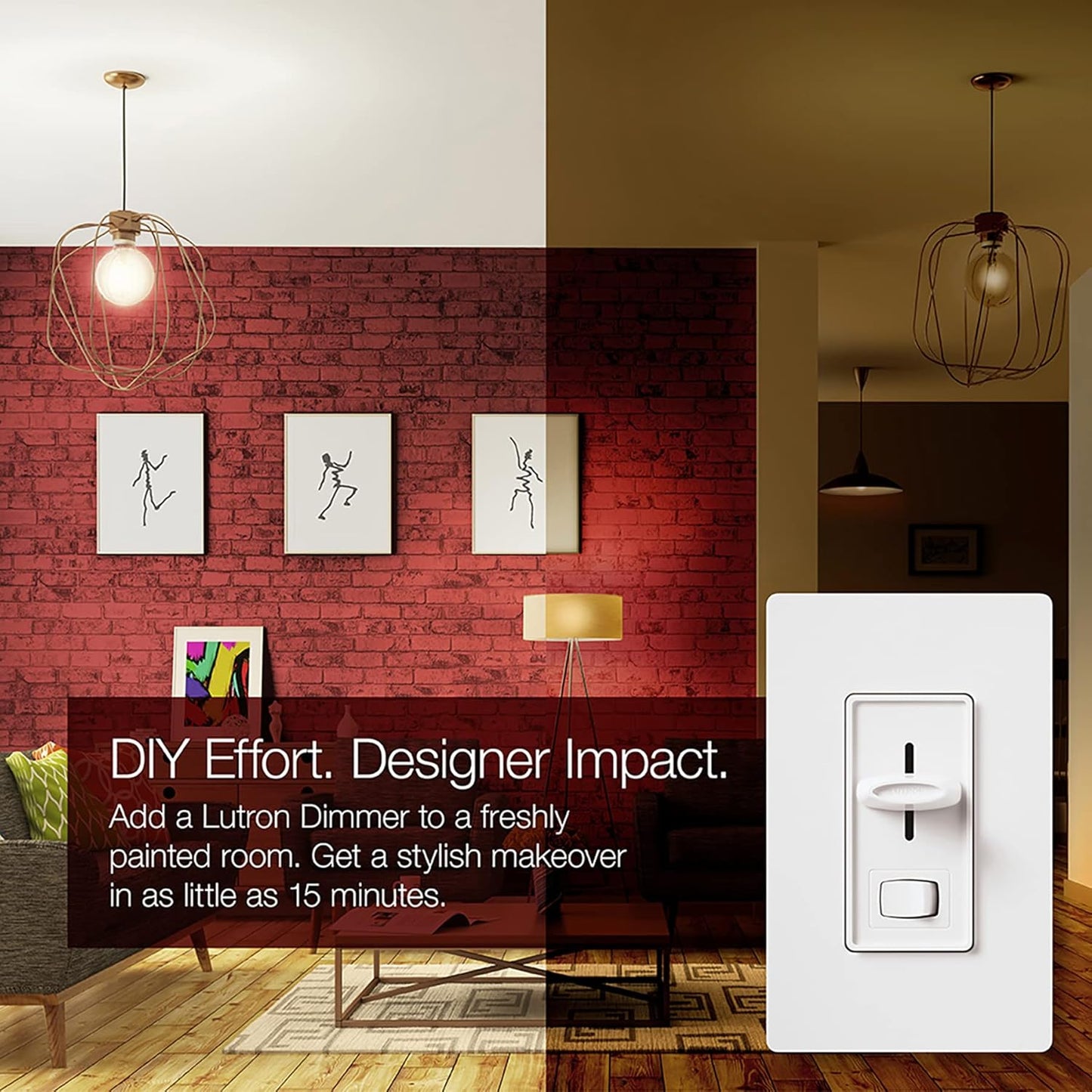 Lutron Skylark LED+ Dimmer Switch, SCL-153PR-WH, 150W Single-Pole, White, New!