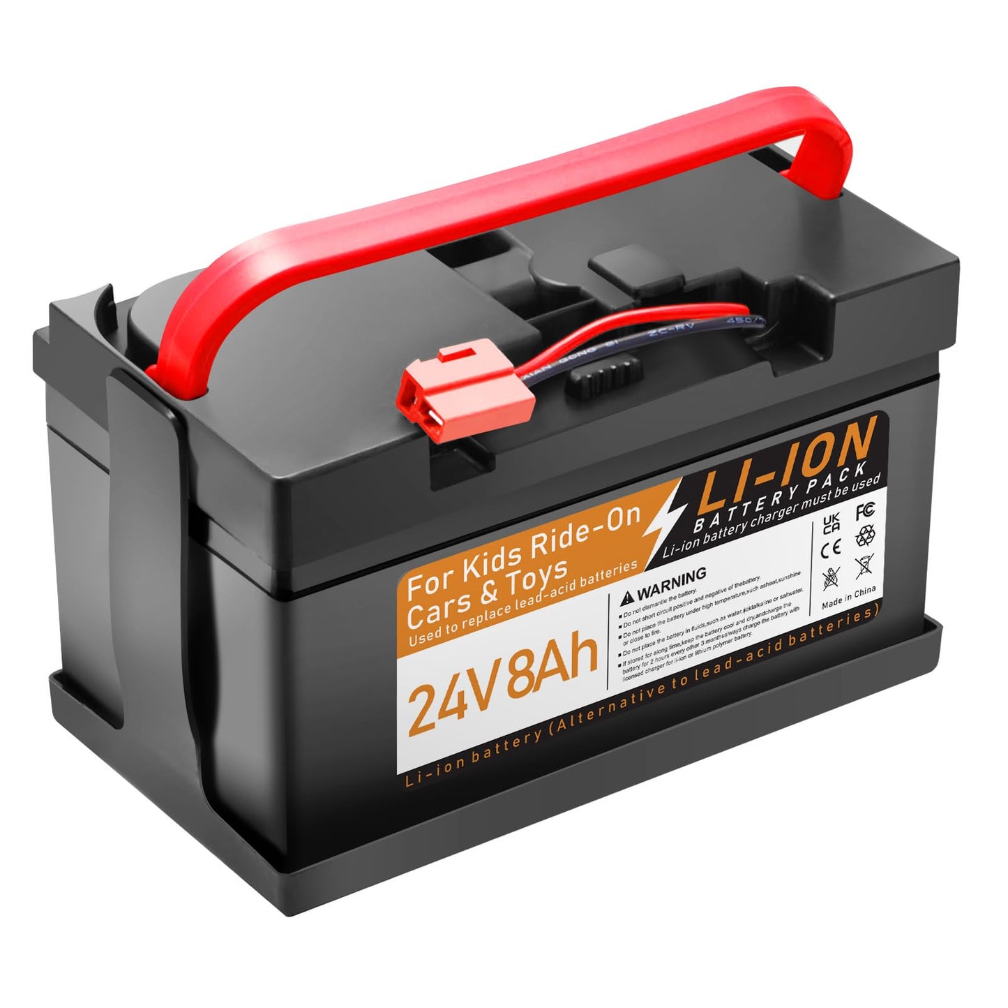 Tnvodejo 24V Lithium Battery 8Ah for Huffy Torex UTVs & Ride-On Cars - New!