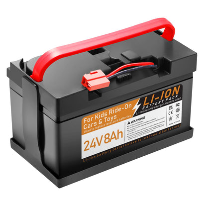 Tnvodejo 24V Lithium Battery 8Ah for Huffy Torex UTVs & Ride-On Cars - New!