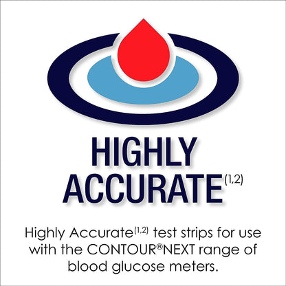 Contour Next Blood Glucose Test Strips for Diabetes, 70 Count, Exp. 6/30/26