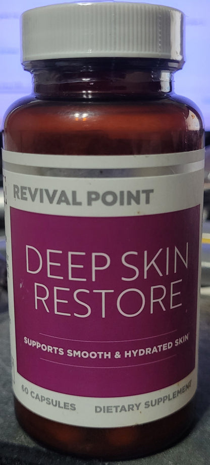 Revival Point Deep Skin Restore, Hyaluronic Acid Complex, 60 Caps. Exp. 12/27