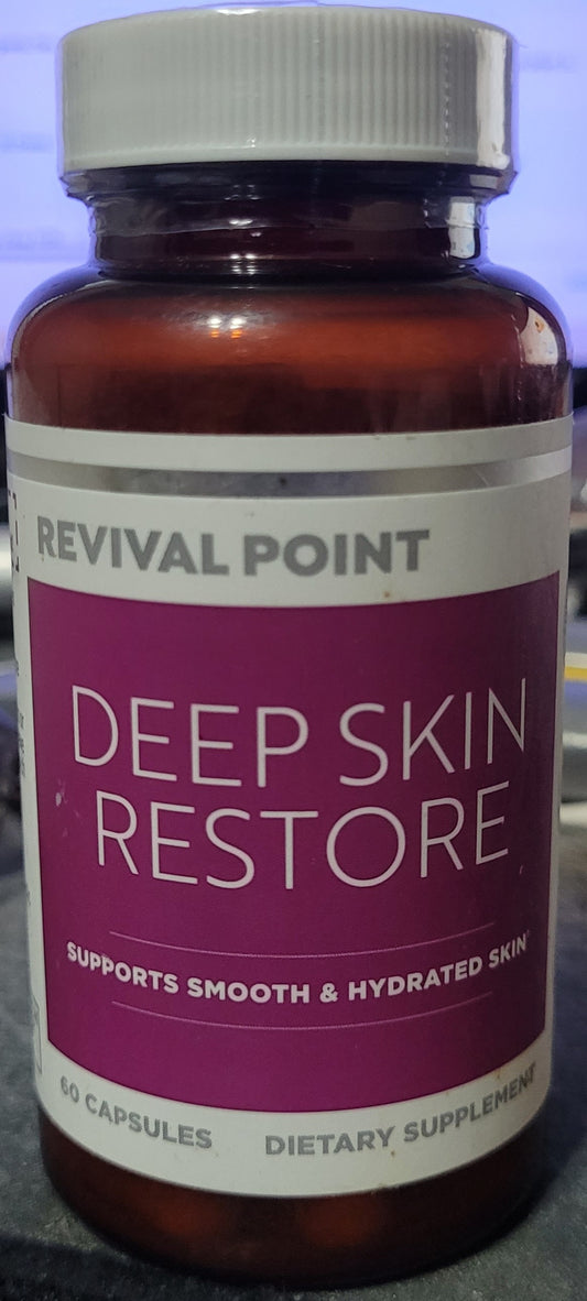 Revival Point Deep Skin Restore, Hyaluronic Acid Complex, 60 Caps. Exp. 12/27