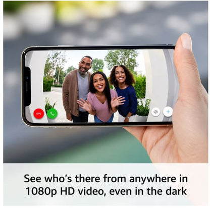 Wired Video Doorbell Pro HD Smart Bell - Satin Nickel Finish for Home Security - NEW!