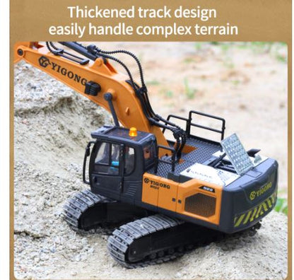 1:20 Remote Control Excavator, 11 Channel RC Construction Vehicle Toys - NEW!