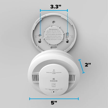 Kidde RGCUDR-RW Smart Smoke & Carbon Monoxide Alarm - w/ Ring App - New!