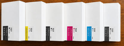 6-Pack High Yield Ink Cartridges for HP 727 XL DesignJet Printers - NEW!