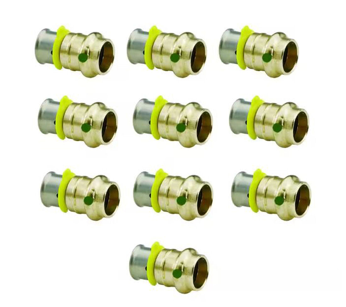 Viega PureFlow Press 99620, Zero Lead Bronze PEX, 1/2" x 1/2", 10-Pack- New!