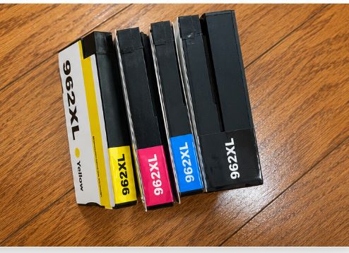 4-Pack HP 962XL Ink Cartridges for OfficeJet Pro 9010 9015 9020 Printers - NEW!