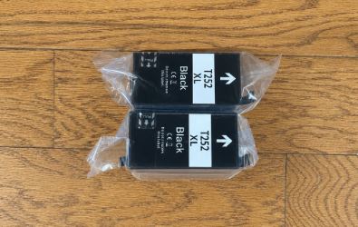 2 PACK T252XL120-S Black High Capacity Ink Cartridge - for Epson Printers - NEW!