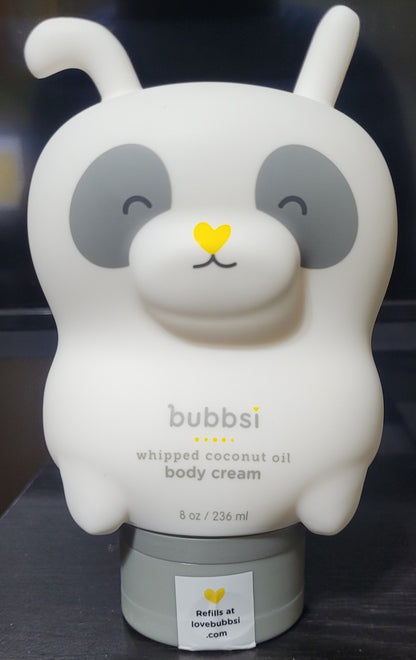 Bubbsi Whipped Coconut Oil Body Cream & Baby Eczema Lotion, 8 oz Bottle, New!