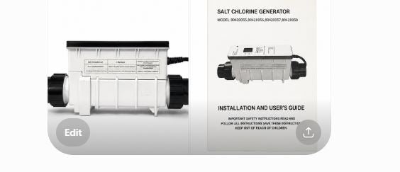 IC40 Salt Cell Replacement for Pentair 520555 Pool Systems Up to 40,000 Gallons - NEW!