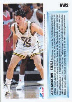 1992-93 Upper Deck #AW2 John Stockton Award Winner Holograms