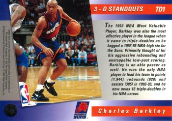 1993-94 Upper Deck #TD1 Charles Barkley Triple Double 3-D Standouts