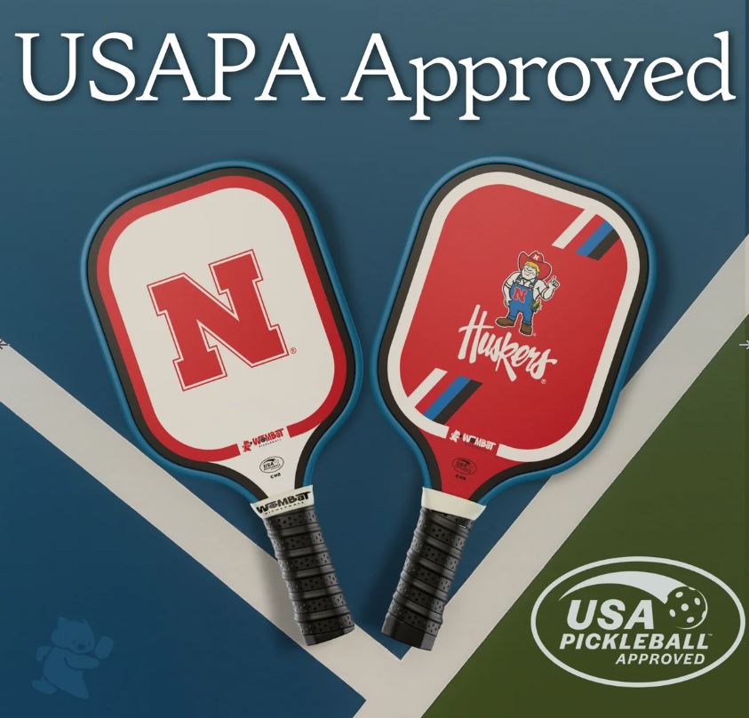Wombat Pickleball Paddle / Racquet, Pick Your College Team, USAPA Approved, New!