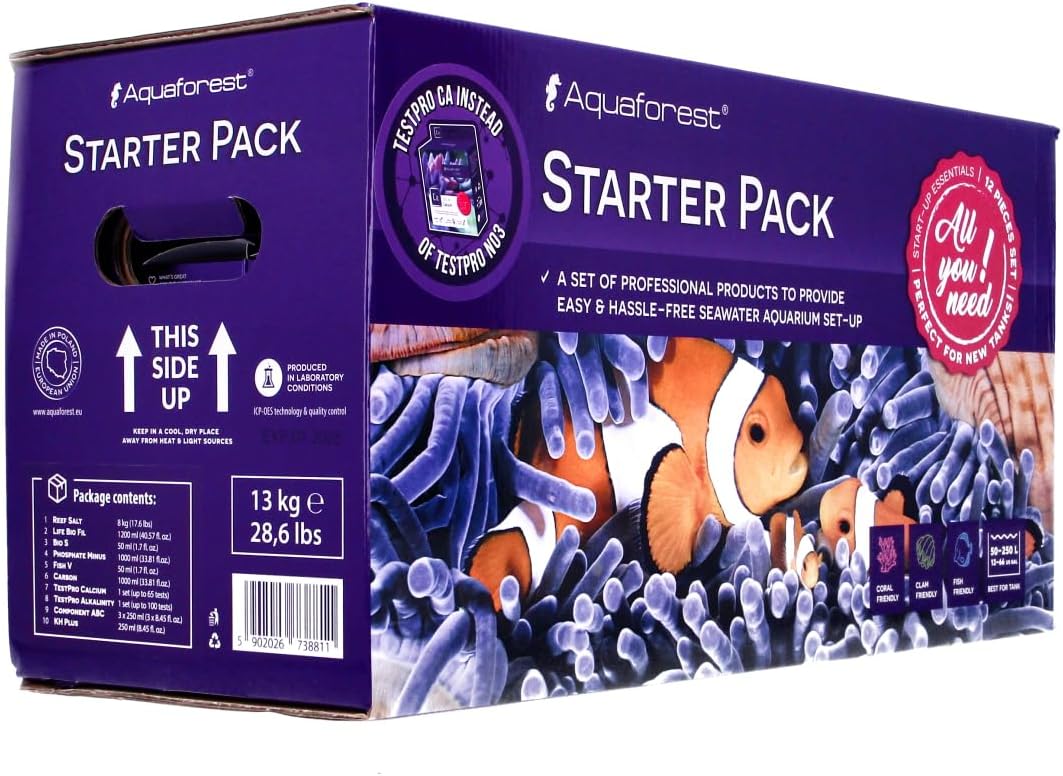 Aquaforest Starter Pack Marine Aquarium Seawater Set Up Kit - New (Sealed)