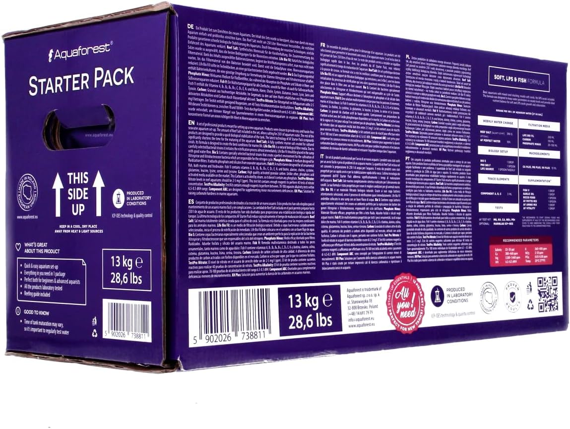 Aquaforest Starter Pack Marine Aquarium Seawater Set Up Kit - New (Sealed)