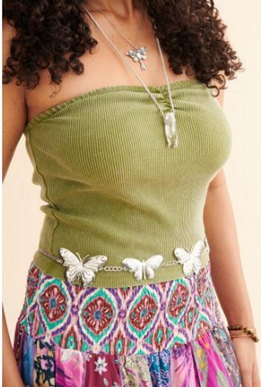 Butterfly Belt - Silver (Earth Bound Trading Co.) - 54"