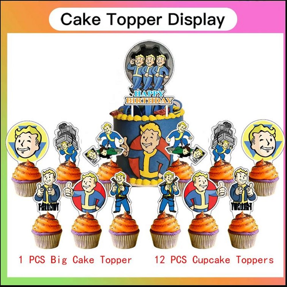 Fallout Happy Birthday Decoration Kit, 38 pieces