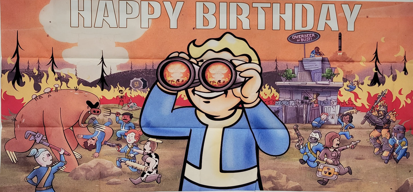 Fallout Happy Birthday Decoration Kit, 38 pieces