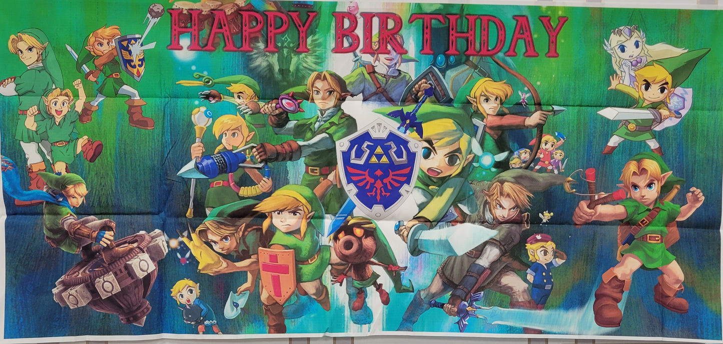Zelda Happy Birthday Decoration Kit, 56 pieces