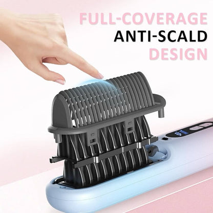 BEAUTYOVO SilkyGo Travel & TSA-Friendly Cordless Hair Straightener Brush - New!