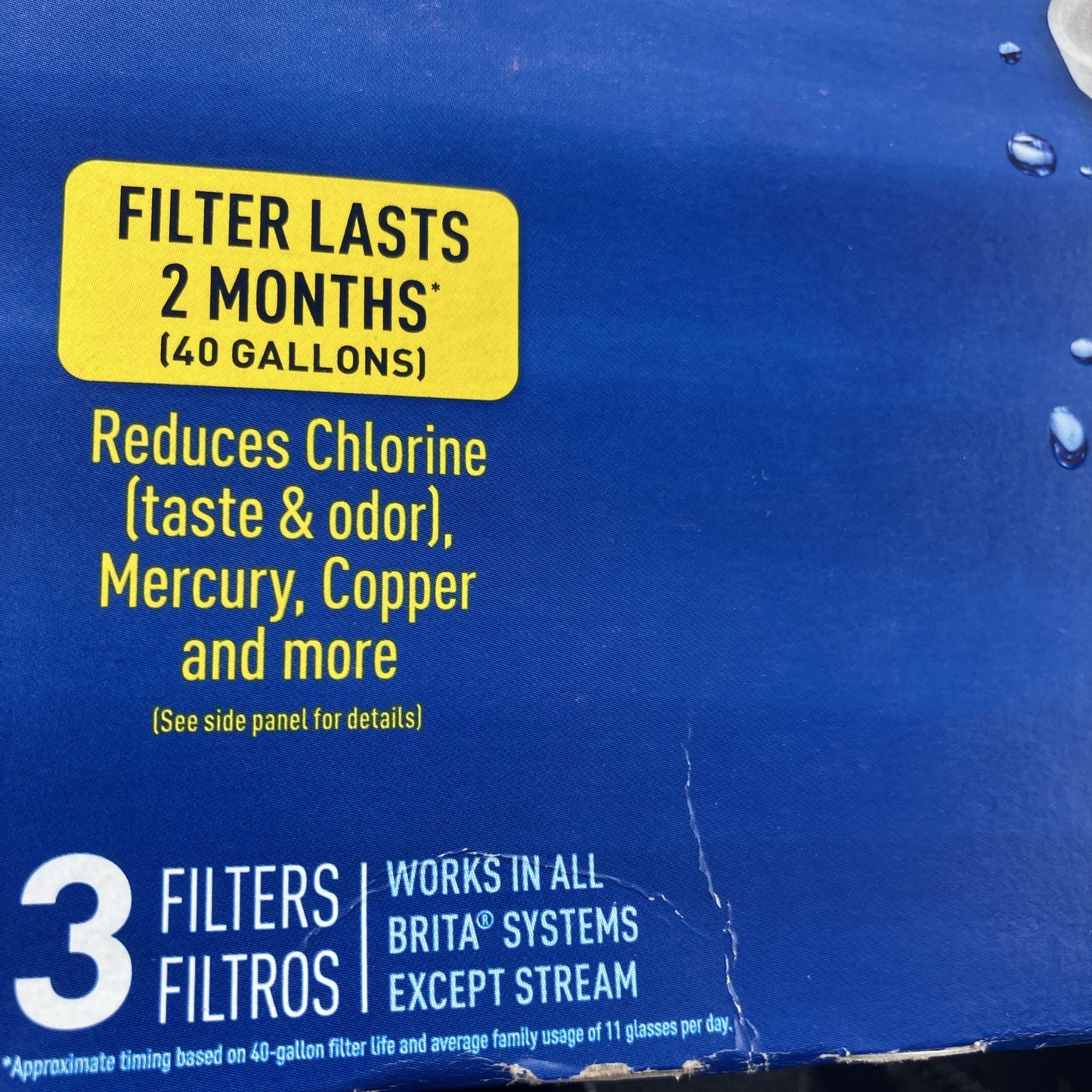 BRITA Standard Water Filter Replacement 3 Pack for Pitchers & Dispensers, New!