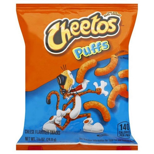 Cheetos Puffs Cheese Flavored Snack Chips, 0.875oz Bag