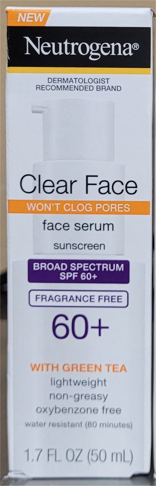 Neutrogena Clear Face Serum Sunscreen, 1.7 oz