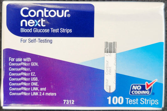 Contour Next Blood Glucose Test Strips, 100 Count - Exp. 02/28/2027