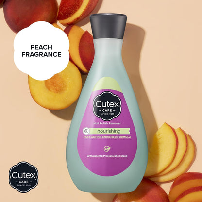 Cutex Nourishing Nail Polish Remover, Fast Acting Enriched Formula, 10.1 oz