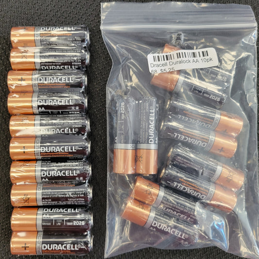 Duracell Duralock 10 Pack AA Batteries