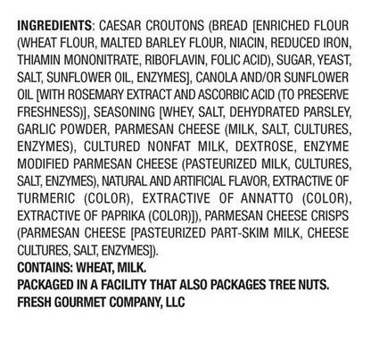Fresh Gourmet Caesar Crunch Meal Topper, Cheese Crisps, 16 Oz, Exp.  2/26
