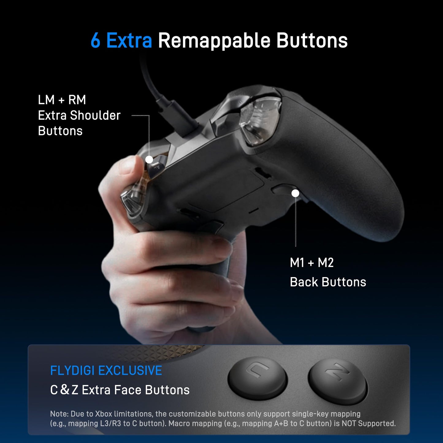FLYDIGI VADER 5S Wired Controller for Xbox Series X|S, Xbox One, Windows - New!