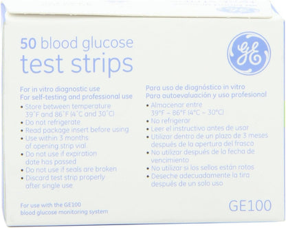 Genuine GE100 Glucose Test Strips, Gold Electrode, (2 Pack, 100 ct.), Exp. 5/26