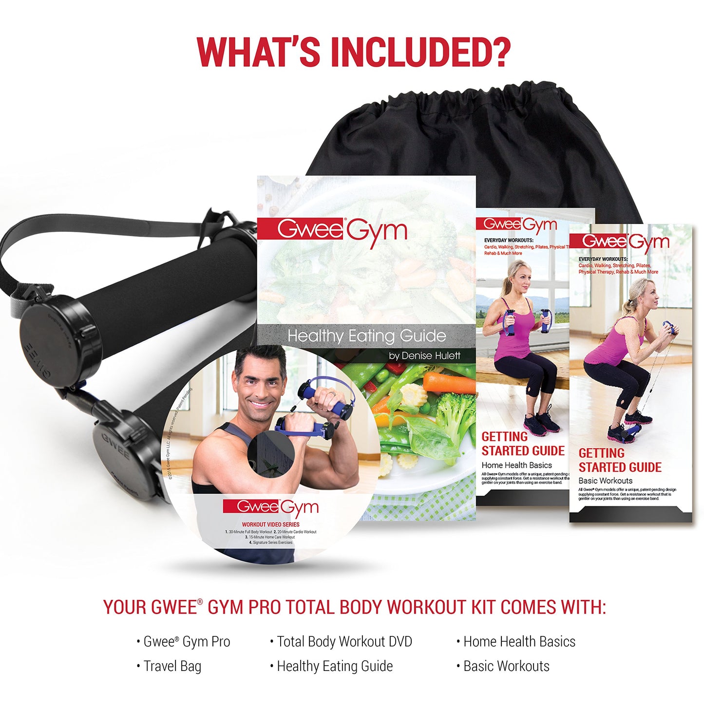 Gwee Gym Resistance Bands Exercise Workout Kit - New (sealed)