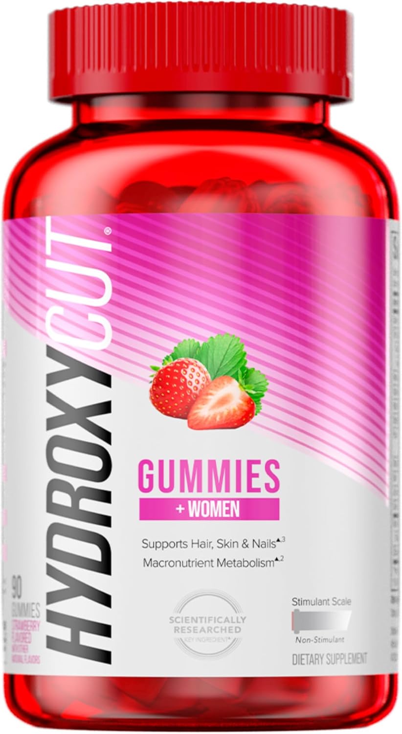 Hydroxycut Weight Loss + Women Gummies, Strawberry (90 Gummies) - Exp. 4/27