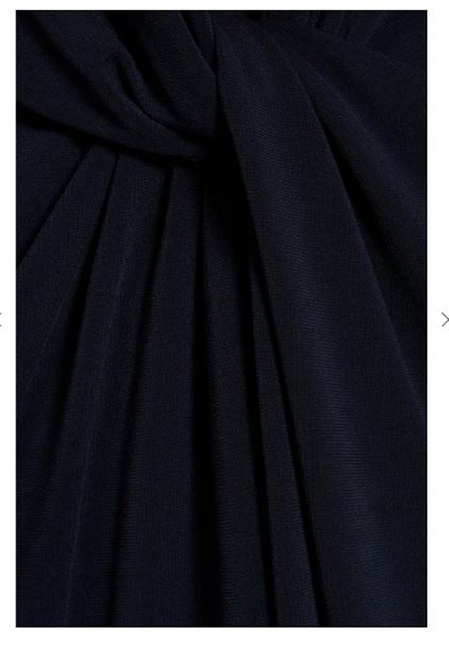 HALSTON EVENING Kathryn Twist Cutout Jumpsuit, Navy