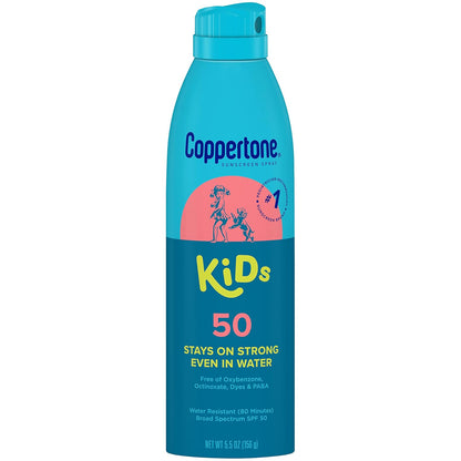 Coppertone Kids Water Resist Sunscreen Spray SPF 50, 5.5 oz