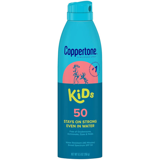 Coppertone Kids Water Resist Sunscreen Spray SPF 50, 5.5 oz