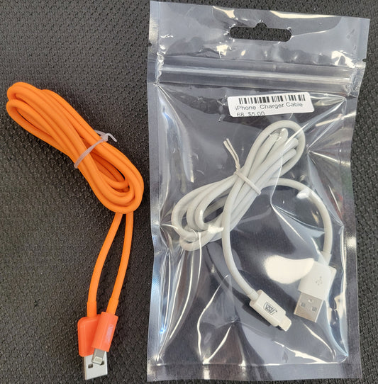 iPhone Lightning Charger Cable (1 Pack - Various Colors) - 4 ft