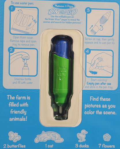 Melissa & Doug, On the Go, Animal Water Reveal Pad