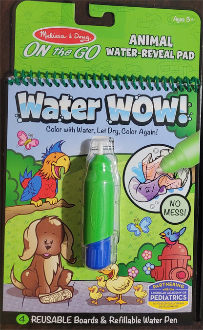 Melissa & Doug, On the Go, Animal Water Reveal Pad