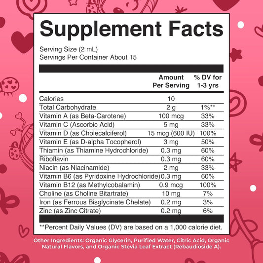 Mary Ruth's Toddler Multi-Vitamin Liquid Drops w/ Iron, Orange Vanilla, 4 oz, Exp. 9/26