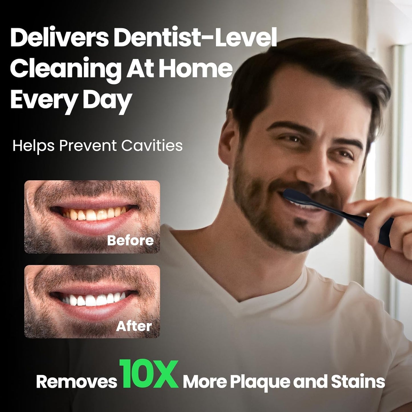 Marlincare Sonic Electric Toothbrush B10, Midnight Blue - New!